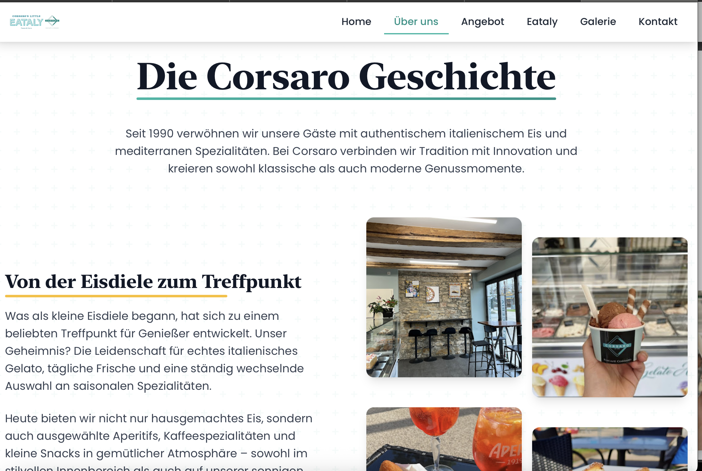 Eiscafé Corsaro Über uns